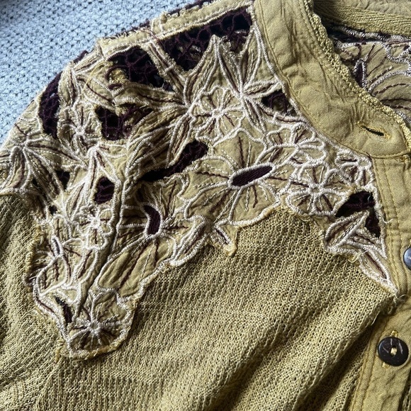 Free People Lace Henley - Picture 5 of 7